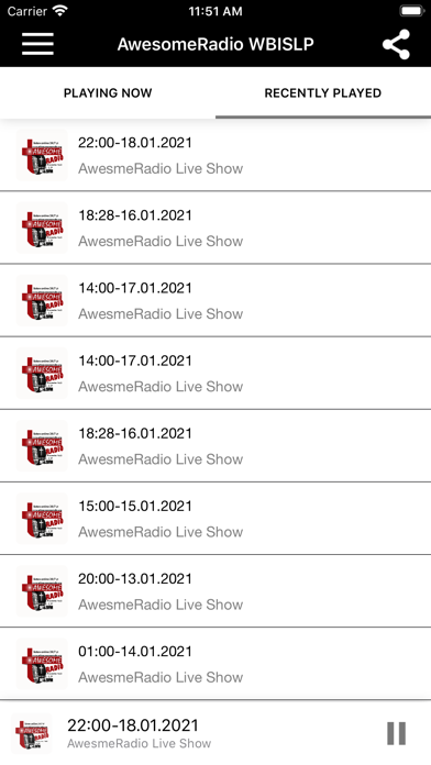 AwesomeRadio WBISLP Screenshot