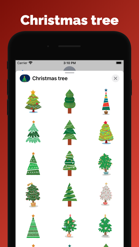 Christmas tree emoji stickers - 1.3 - (iOS)