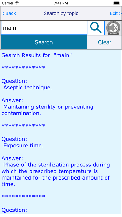 Sterile Processing Exam Review Screenshot