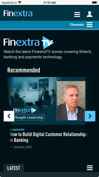 Finextra Research: News Screenshot