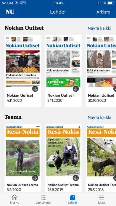 Nokian Uutiset Screenshot