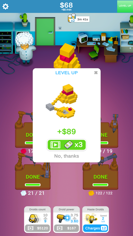 #8. Robotics Idle (iOS) 来自: Volodymyr Delinskyi