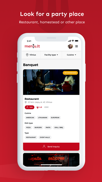 Meniu.lt - maistas į namus Screenshot