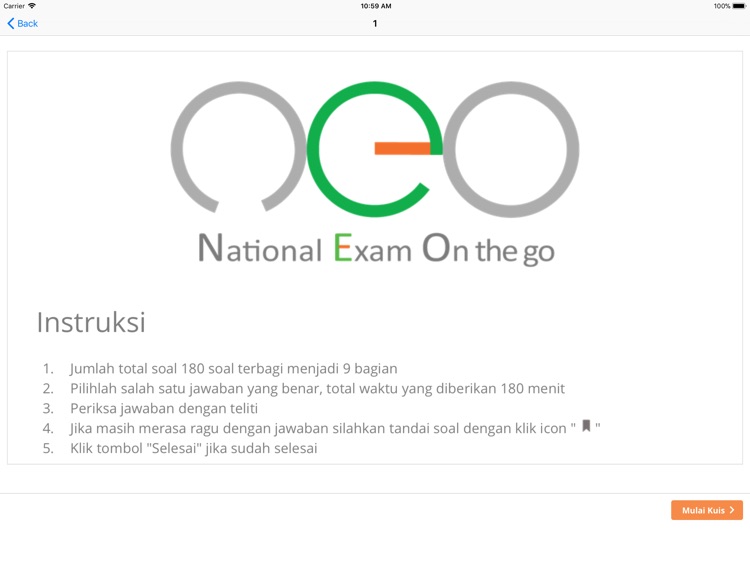 NEO D3 Bidan:Latihan1 for iPad