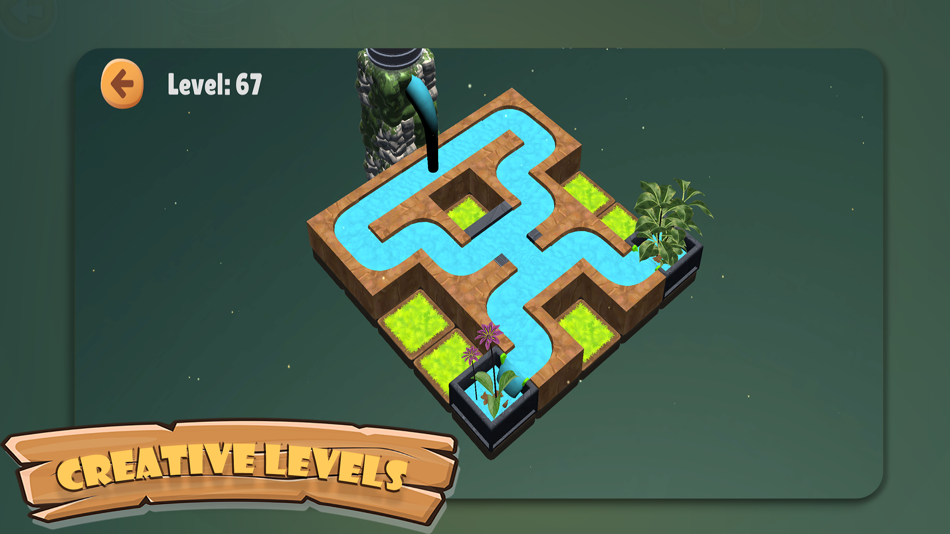 #5. Water connect Puzzle game 3D (iOS) By: Bhargav Mavani