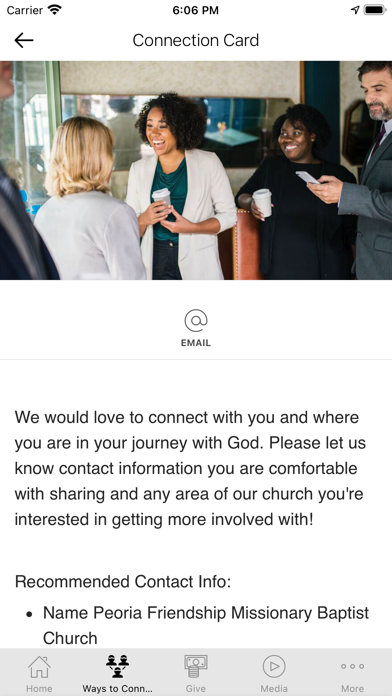 Peoria Friendship M.B Church Screenshot