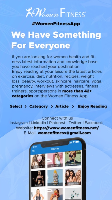 Woman Fitness Magazine Screenshot