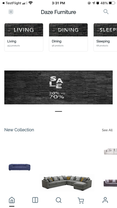 DAZE HOME FURNISHINGS Screenshot