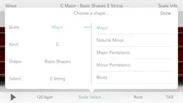 scales for bass guitar iphone screenshot 2