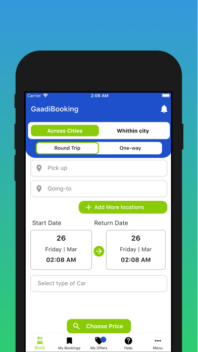 GaadiBooking Screenshot