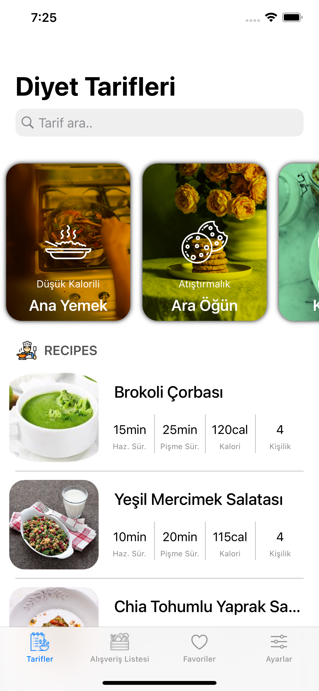 Diyet Tarifleri