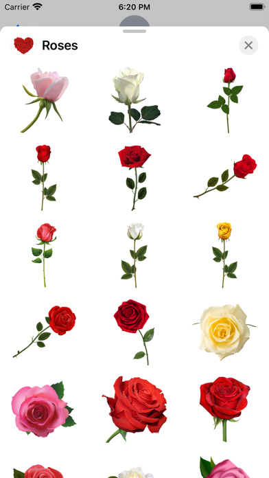 Roses to Love Stickers Screenshot