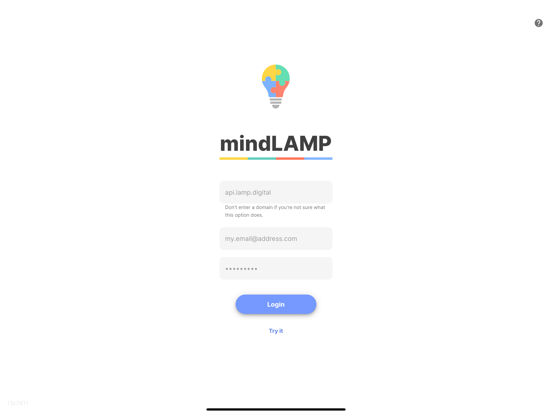 mindLAMP 2 iPad screenshot 1 - Medical app