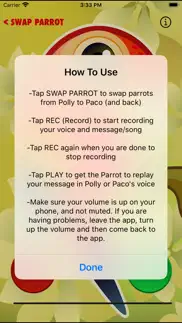 How to cancel & delete talking parrot repeater 3