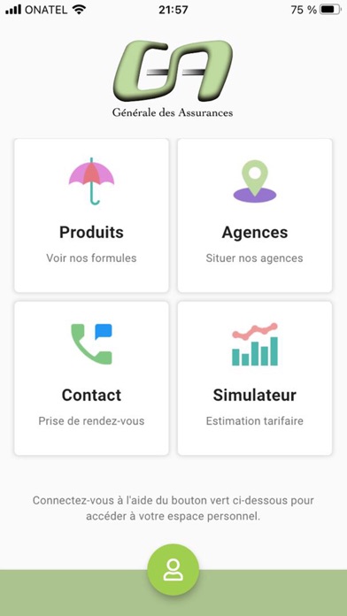 Générale des assurances Screenshot
