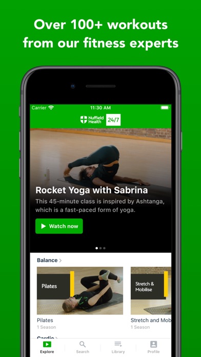 Nuffield Health 24/7 Screenshot