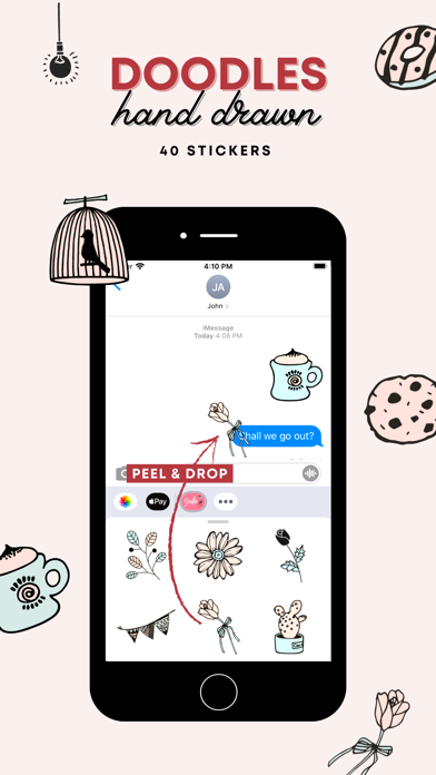 Doodles - Hand drawn stickers Screenshot