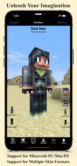 Game screenshot Skin Designer 3D for Minecraft mod apk