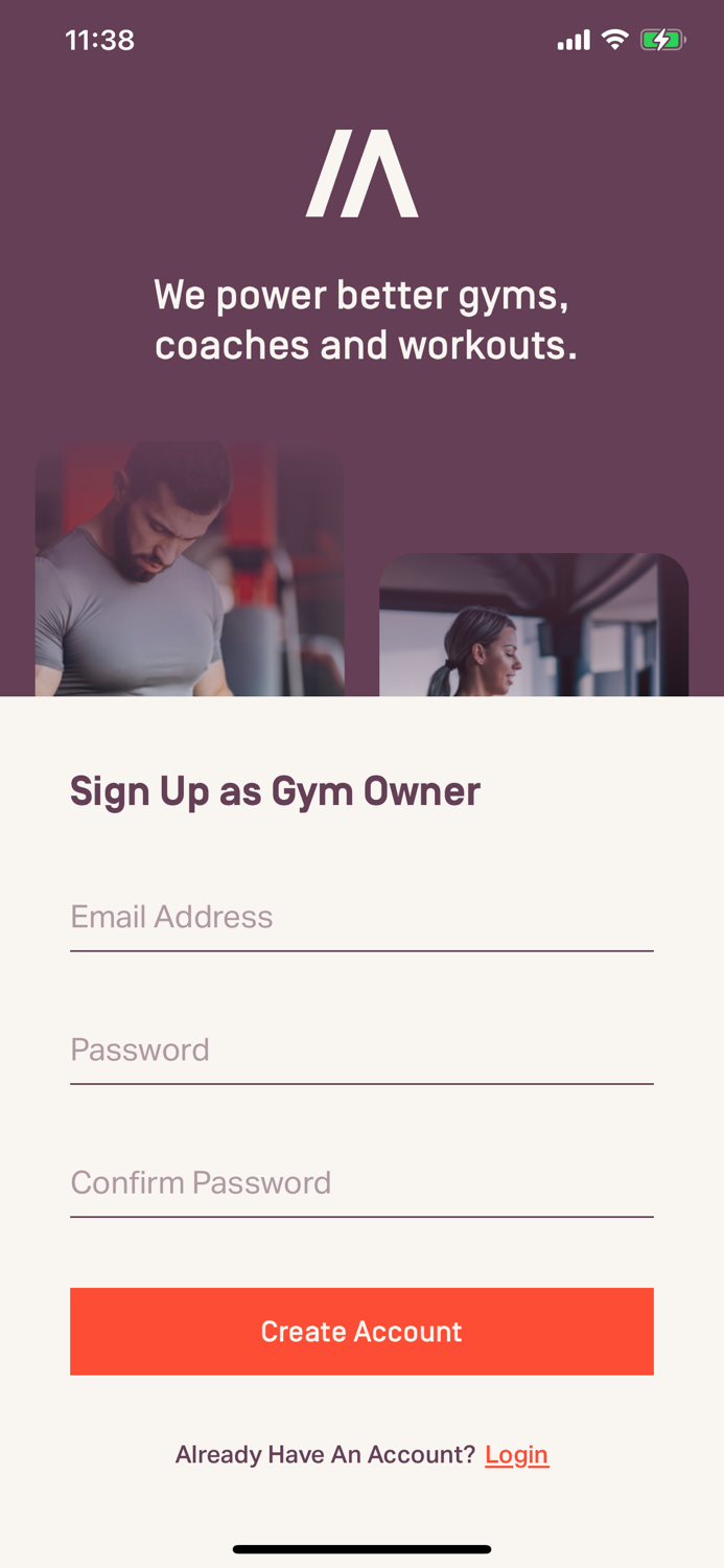 Atom Admin for Gyms and Trainers