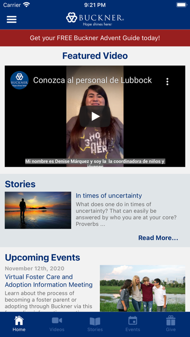 Buckner International Screenshot