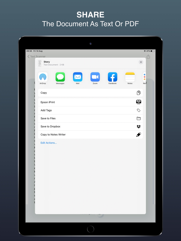 OCR Text Scanner Pro and PDF
