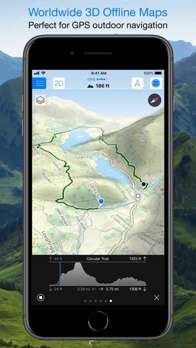 Maps 3D - Hike & Bike Screenshot