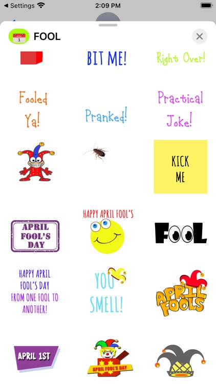 April Fool's Day Sticker Pack screenshot-3