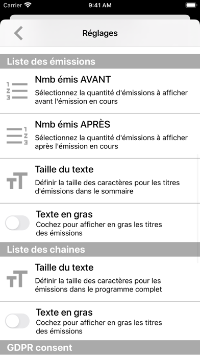 Programme TV "À la téloche" Screenshot