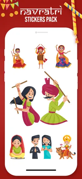 Game screenshot Navratri Stickers! hack