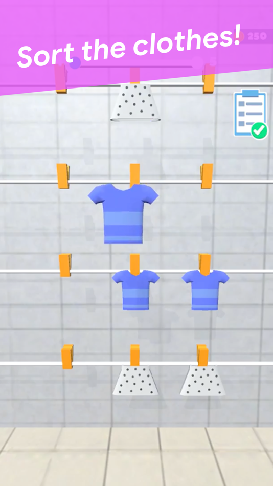 #4. Laundry Day 3D (iOS) By: Buket Zehir