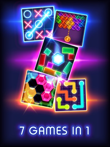 Tic Tac Toe Glow - Puzzle Gameのおすすめ画像1