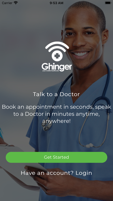 Ghinger Healthcare Screenshot