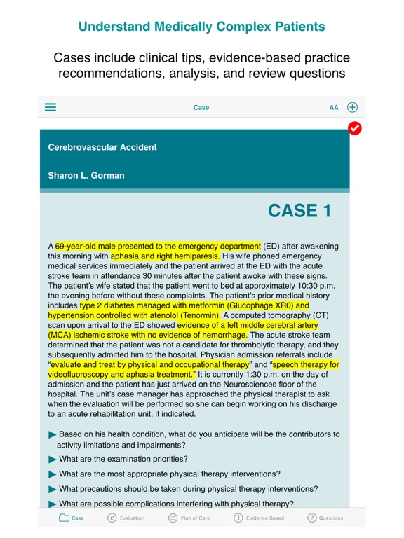 Screenshot #6 pour Acute Care PT Case Files