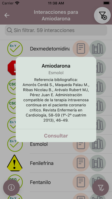 Compatibilidad fármacos IV Screenshot
