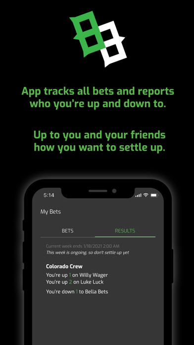 BetBuds - Betting Group Chat Screenshot
