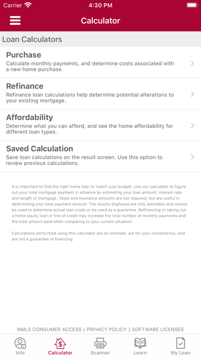 Northstar Bank Mortgage Screenshot