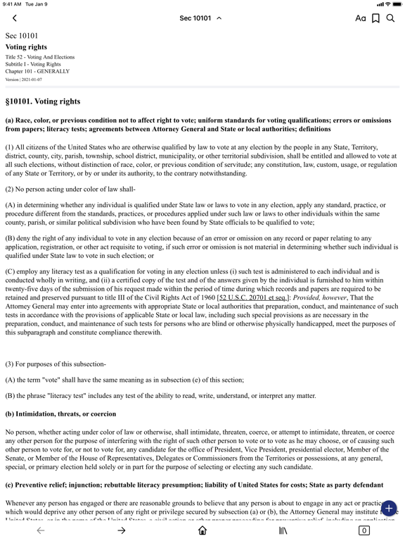 Screenshot #5 pour USC 52 - Voting And Elections