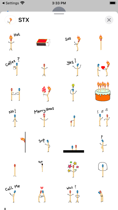 Screenshot #2 pour STX Sticker Pack