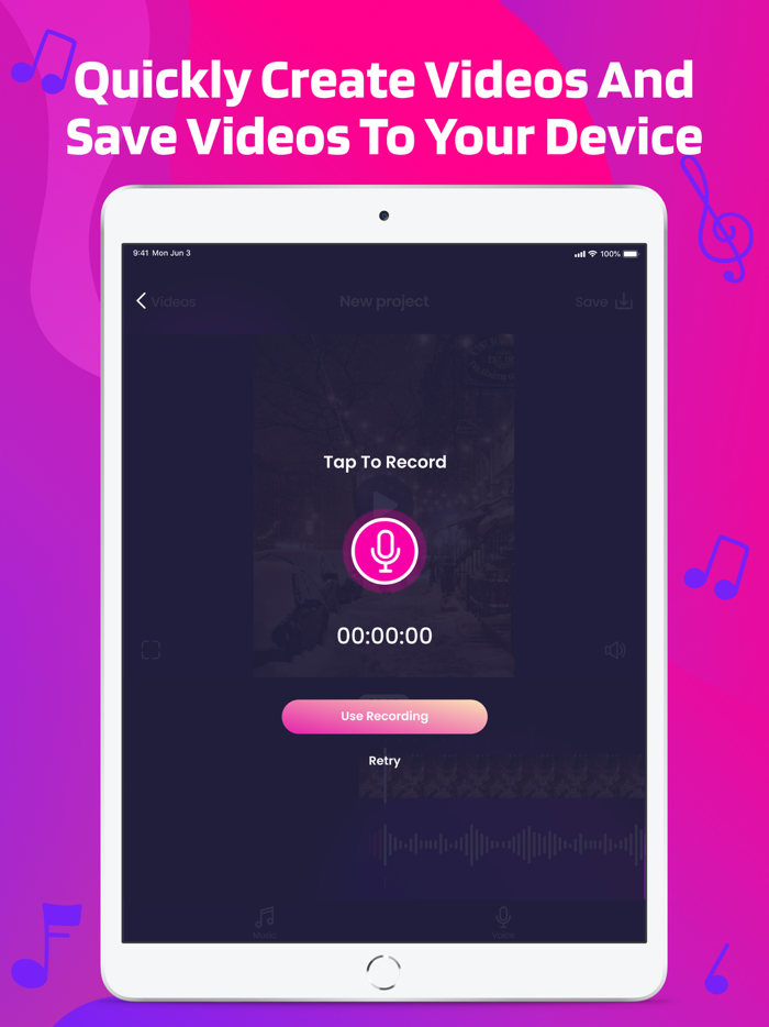 Video collage with music