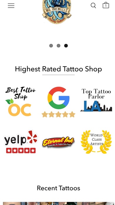 Mr. Inkwells Tattoos Screenshot