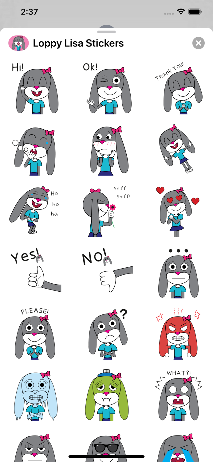 Loppy Lisa Stickers