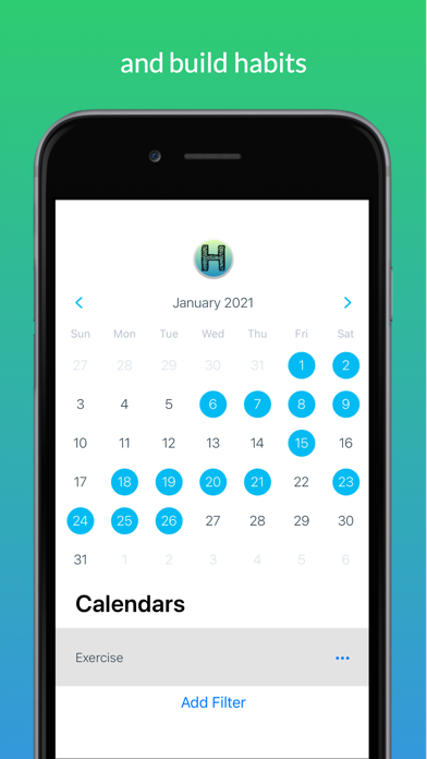 Habitual: Calendar Tracker Screenshot