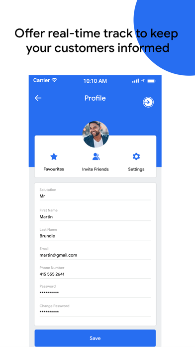 Rideo Customer Screenshot
