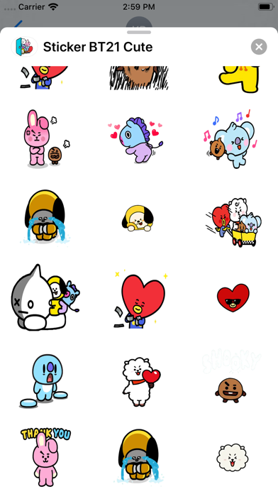 Screenshot #3 pour Sticker BT21 Cute