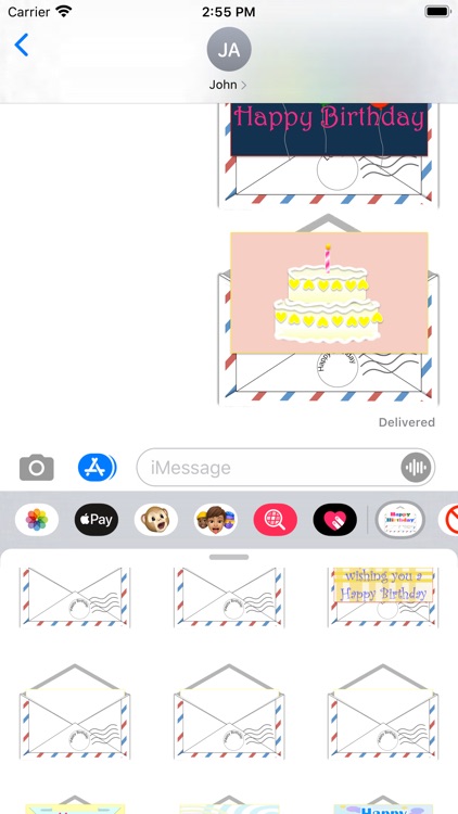 Birthday Letters Stickers screenshot-4