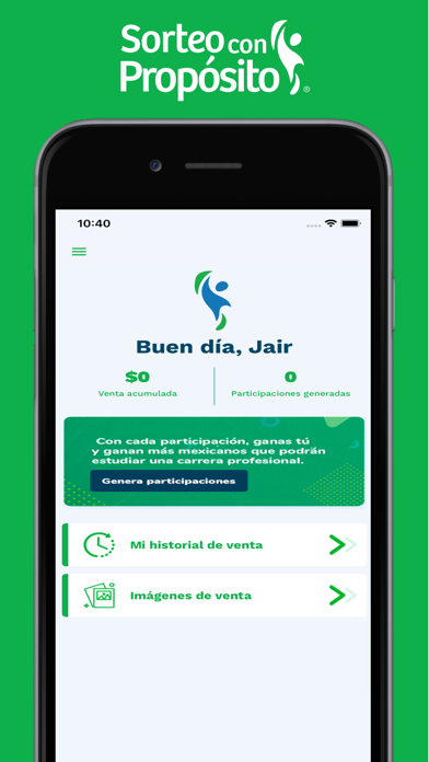 Sorteo con Propósito Screenshot