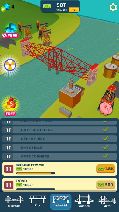 Idle Bridge Design Screenshot