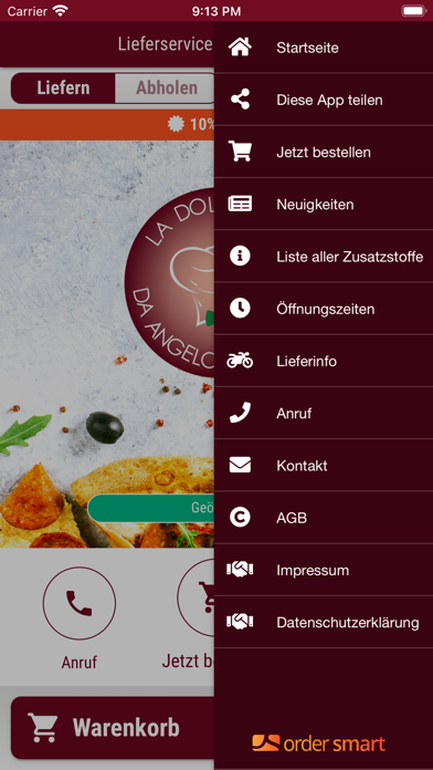 Lieferservice La Dolce Vita Screenshot