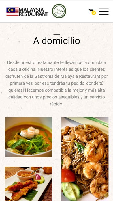 Restaurante Malaysia Screenshot