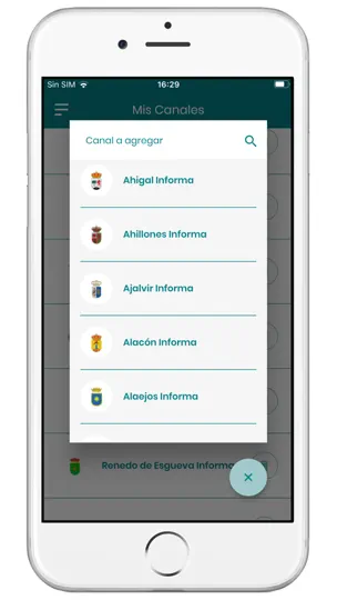 Captura de pantalla de Bandomovil en iPhone 7